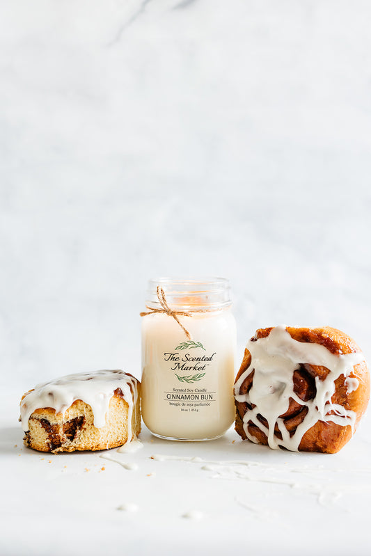 CINNAMON BUN Soy Wax Candle 16oz