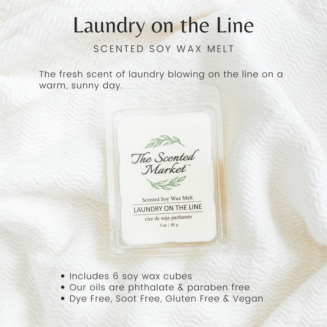 LAUNDRY ON THE LINE Soy Wax Melt - The Scented Market 