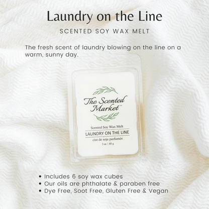 LAUNDRY ON THE LINE Soy Wax Melt - The Scented Market 