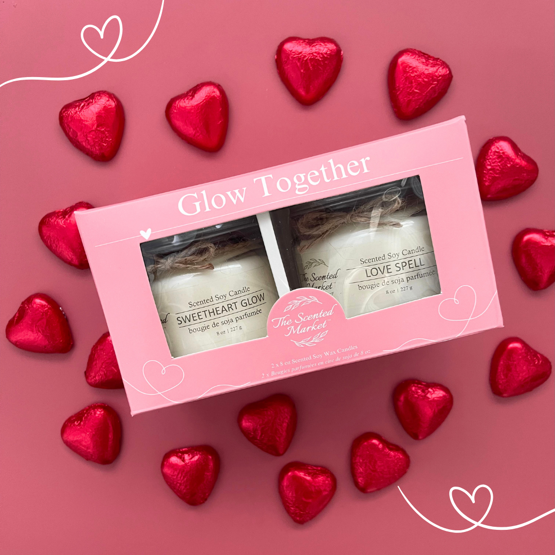 Glow Together Candle Gift Set – Sweetheart Glow & Love Spell