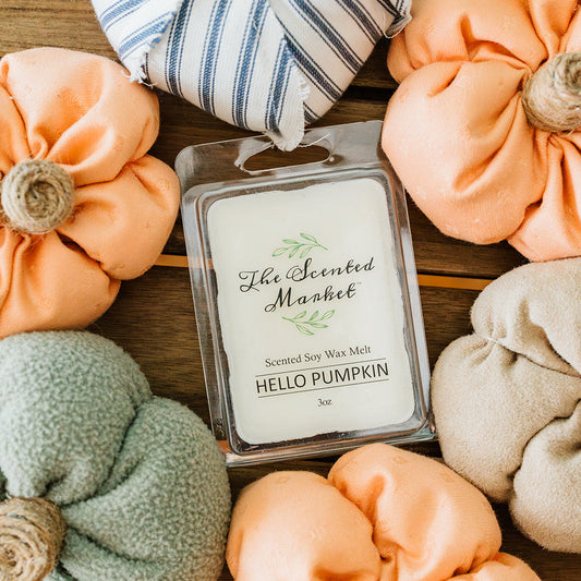 HELLO PUMPKIN Soy Wax Melt - The Scented Market  Wax Tarts   