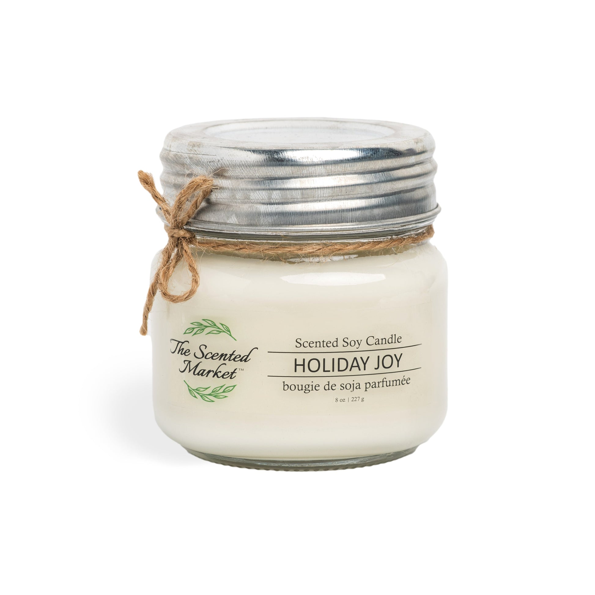 HOLIDAY JOY Soy Wax Candle 8 oz - The Scented Market 