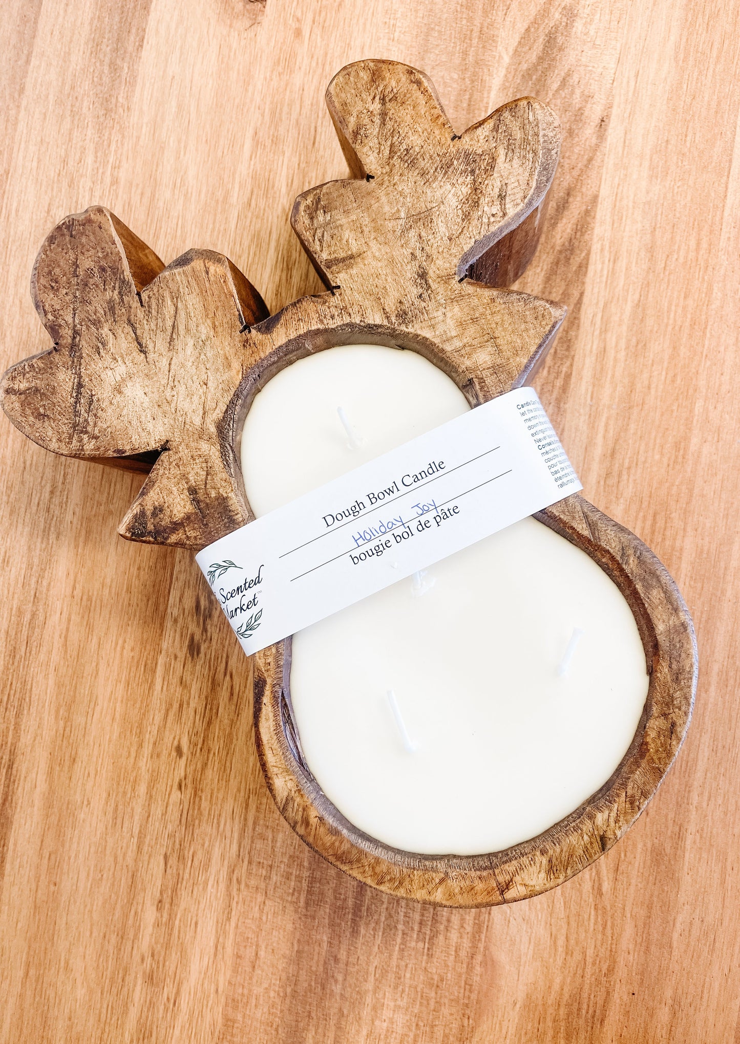 Reindeer Dough Bowl Candle – Holiday Joy Scent