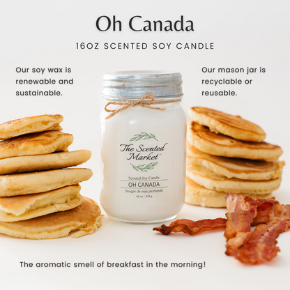 OH CANADA Soy Wax Candle 16 oz