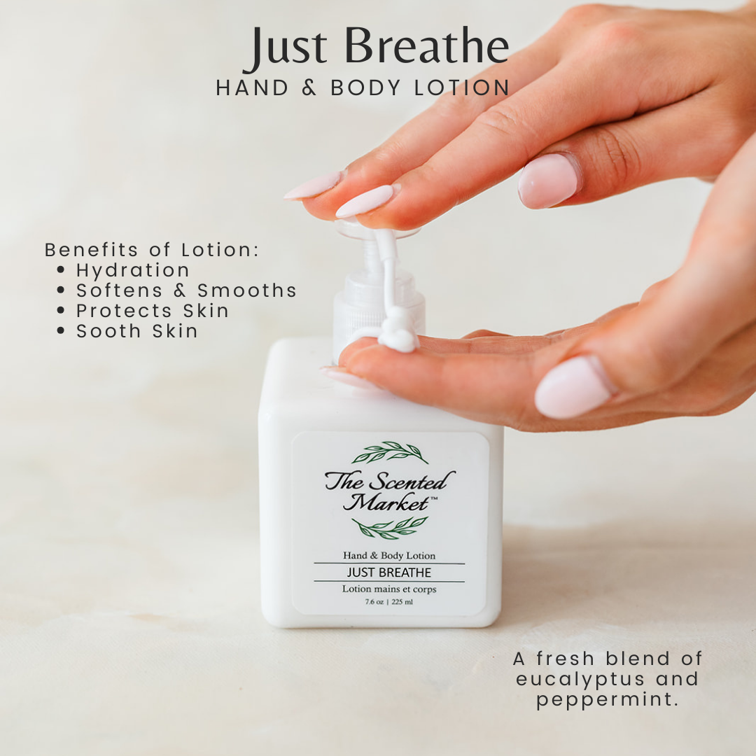 JUST BREATHE Hand & Body Lotion - The Scented Market 