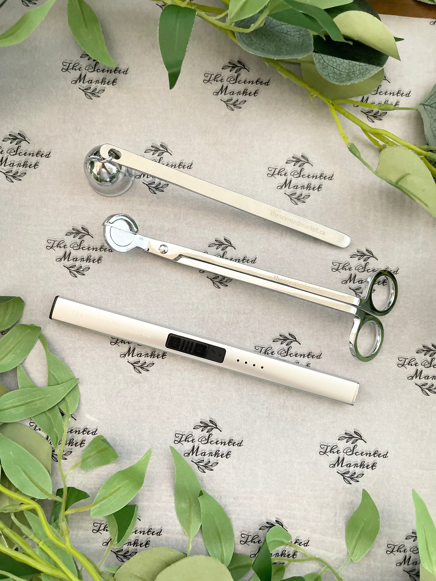 LIGHTER - USB Rechargeable Silver - The Scented Market  Lighters & Matches   