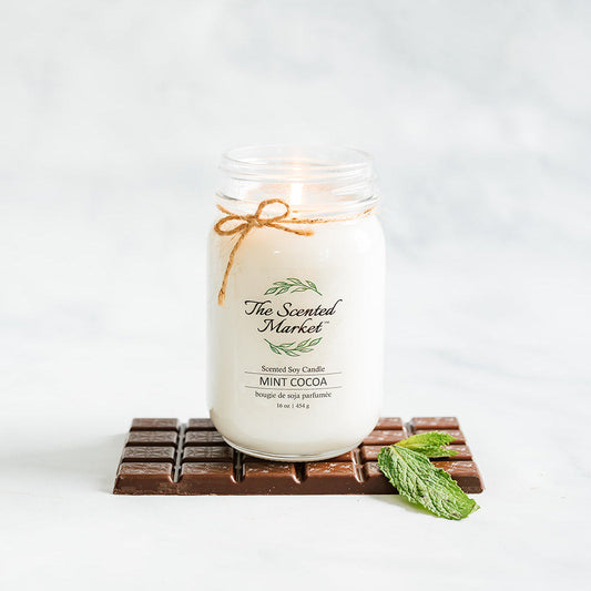 MINT COCOA Soy Wax Candle 16 oz - The Scented Market  Candles   
