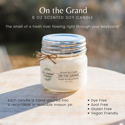 ON THE GRAND Soy Wax Candle 8 oz - The Scented Market 