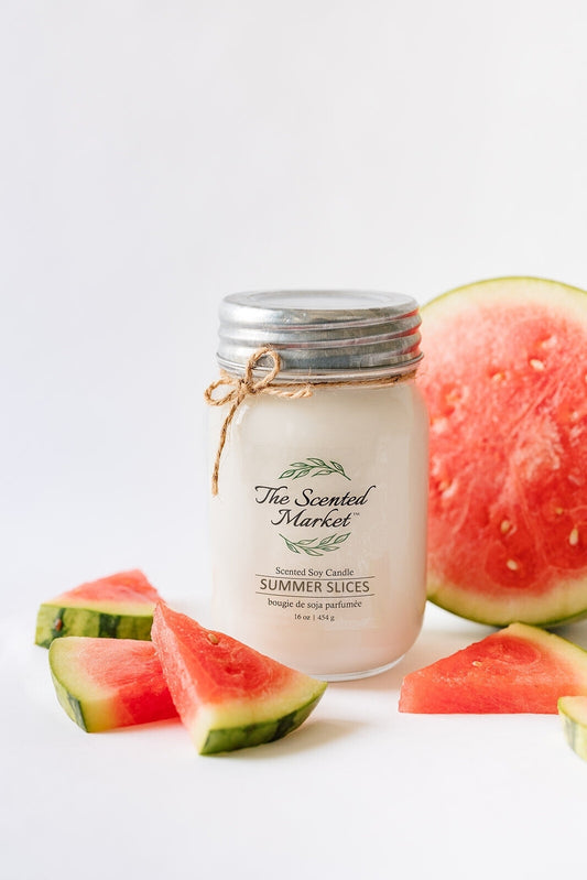 SUMMER SLICES Soy Wax Candle 16 oz - The Scented Market 