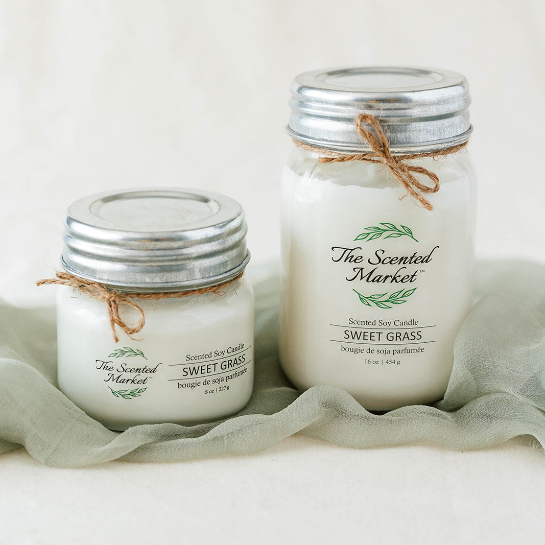 SWEET GRASS Soy Wax Candle 16 oz - The Scented Market  Candles   