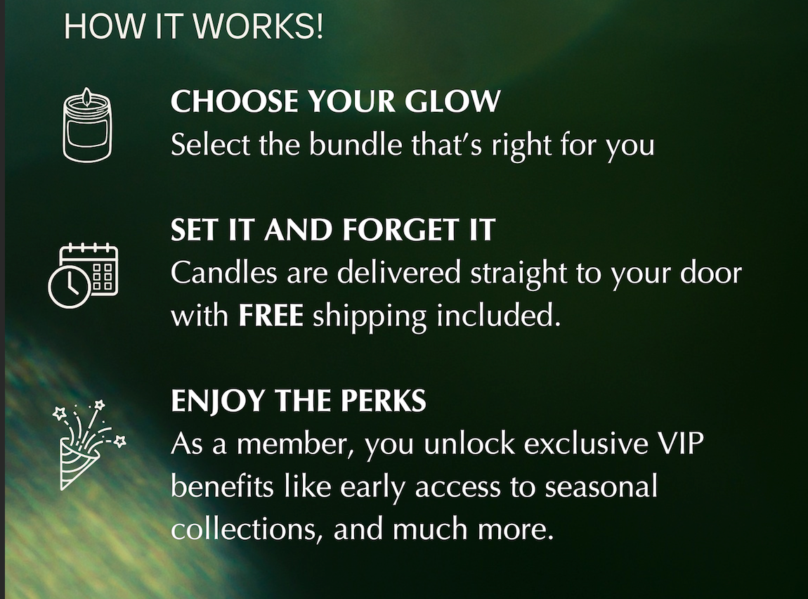 The Glow Scent of the Month Membership