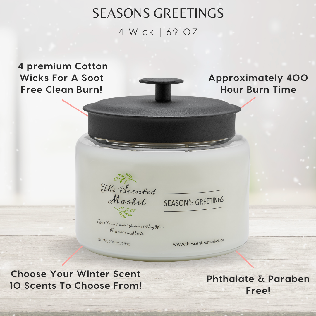 SEASON'S GREETINGS 4 wick - The Scented Market 