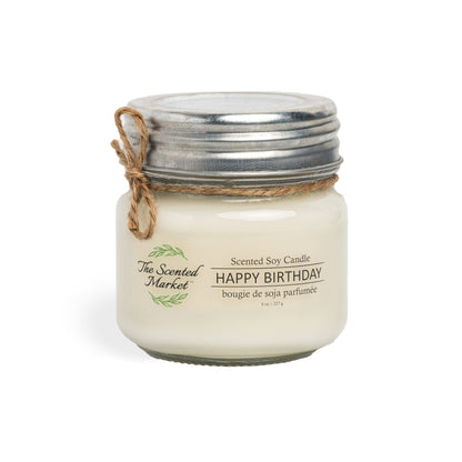 HAPPY BIRTHDAY Soy Wax Candle 8 oz - The Scented Market 