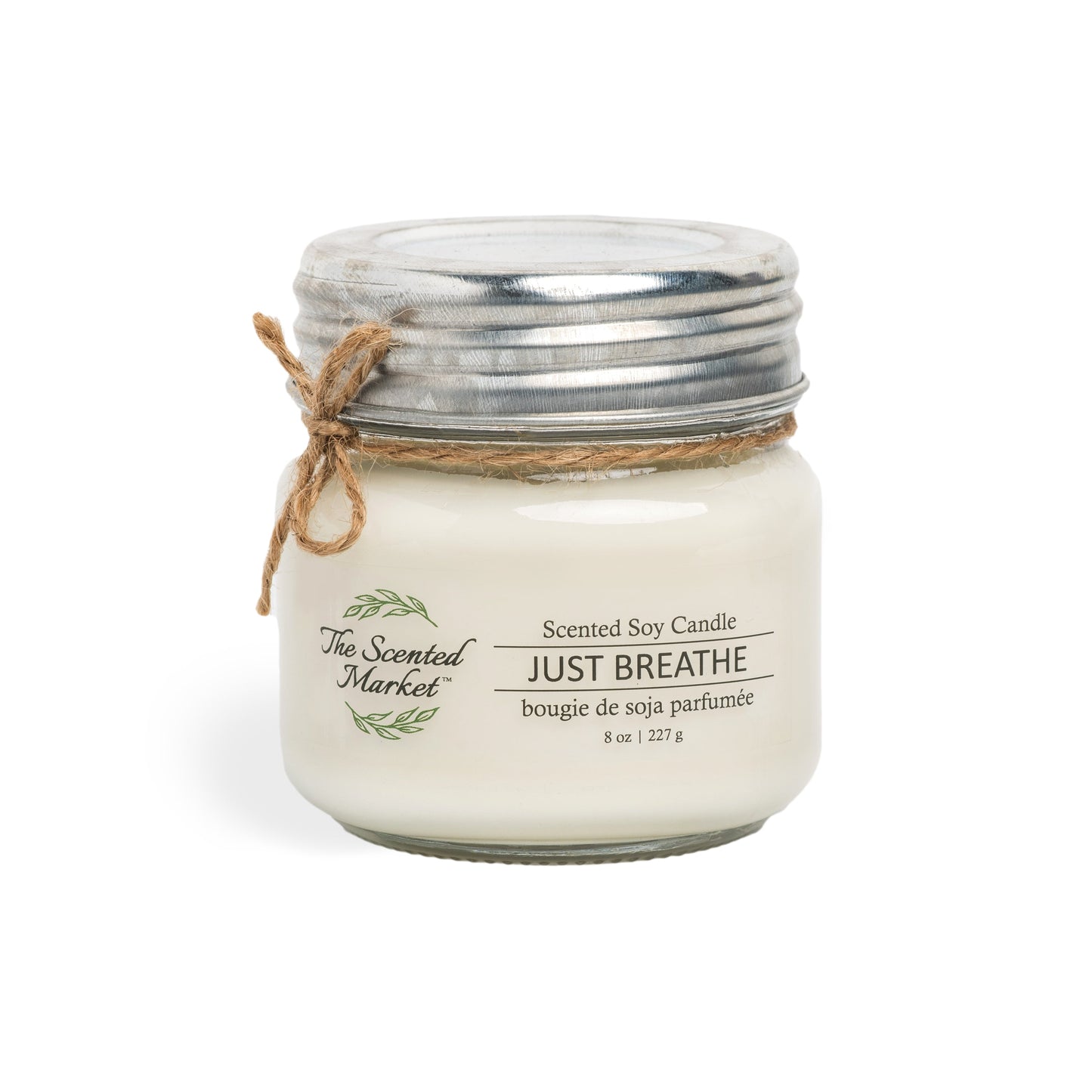 JUST BREATHE  Soy Wax Candle 8 oz - The Scented Market 