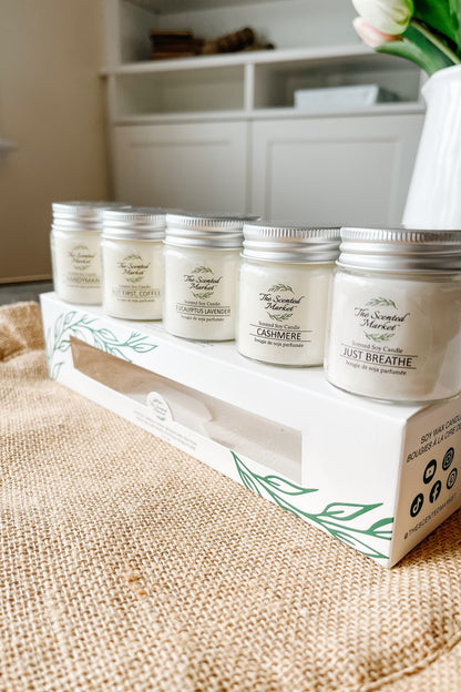 Signature Candle Sample 5 Pack – Best-Selling Scents, Clean Soy Wax - The Scented Market     