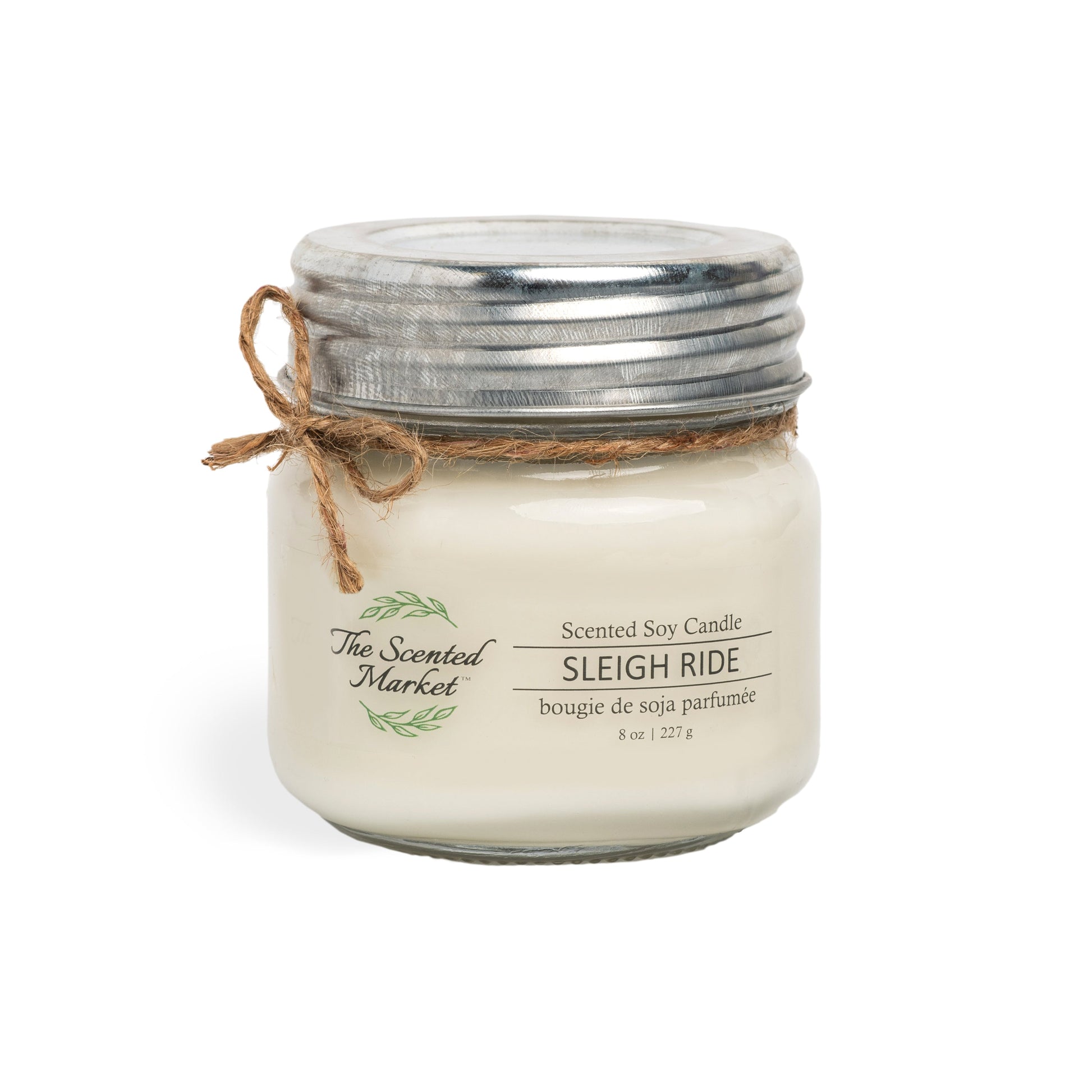 SLEIGH RIDE Soy Wax Candle 8 oz - The Scented Market 