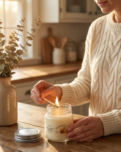 Peanut Butter Cookie Scented Soy Candle | Sweet Bakery Candle | 8 oz, 50 Hour Burn