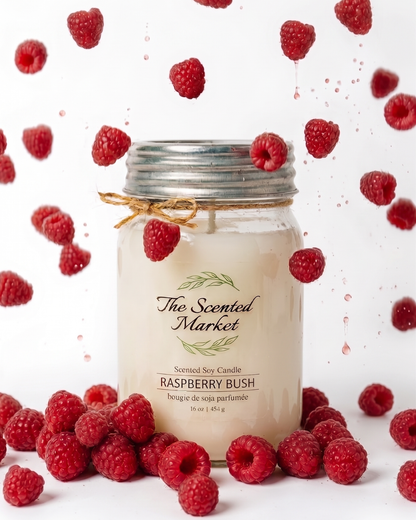 RASPBERRY BUSH Soy Wax Candle 16 oz