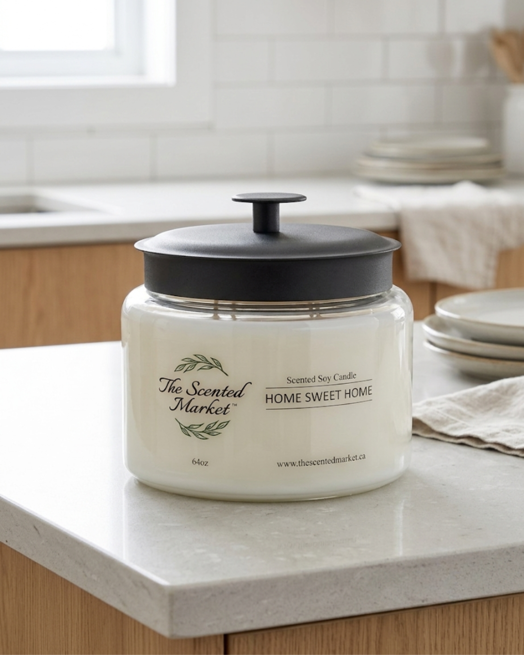 Pick Your Own Scent Soy Candle | Home Sweet Home Label | Large 4 Wick Candle | Long Lasting Home Fragrance | 64 oz