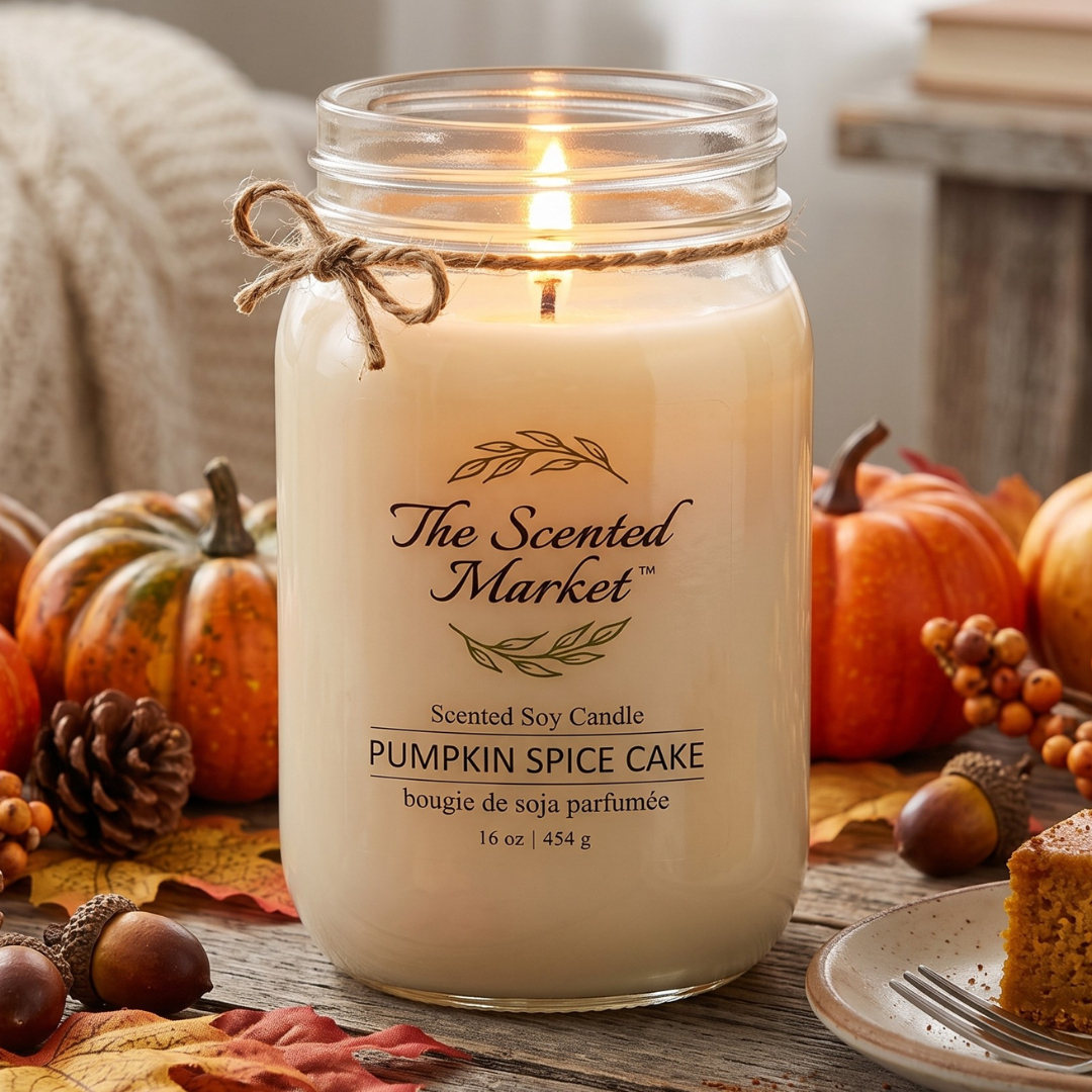 PUMPKIN SPICE CAKE Soy Wax Candle 16 oz