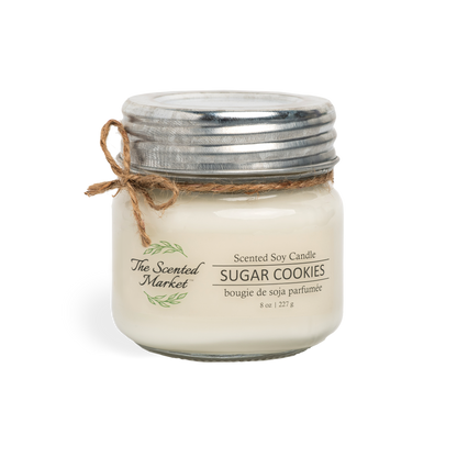 SUGAR COOKIES Soy Wax Candle 8 oz - The Scented Market 