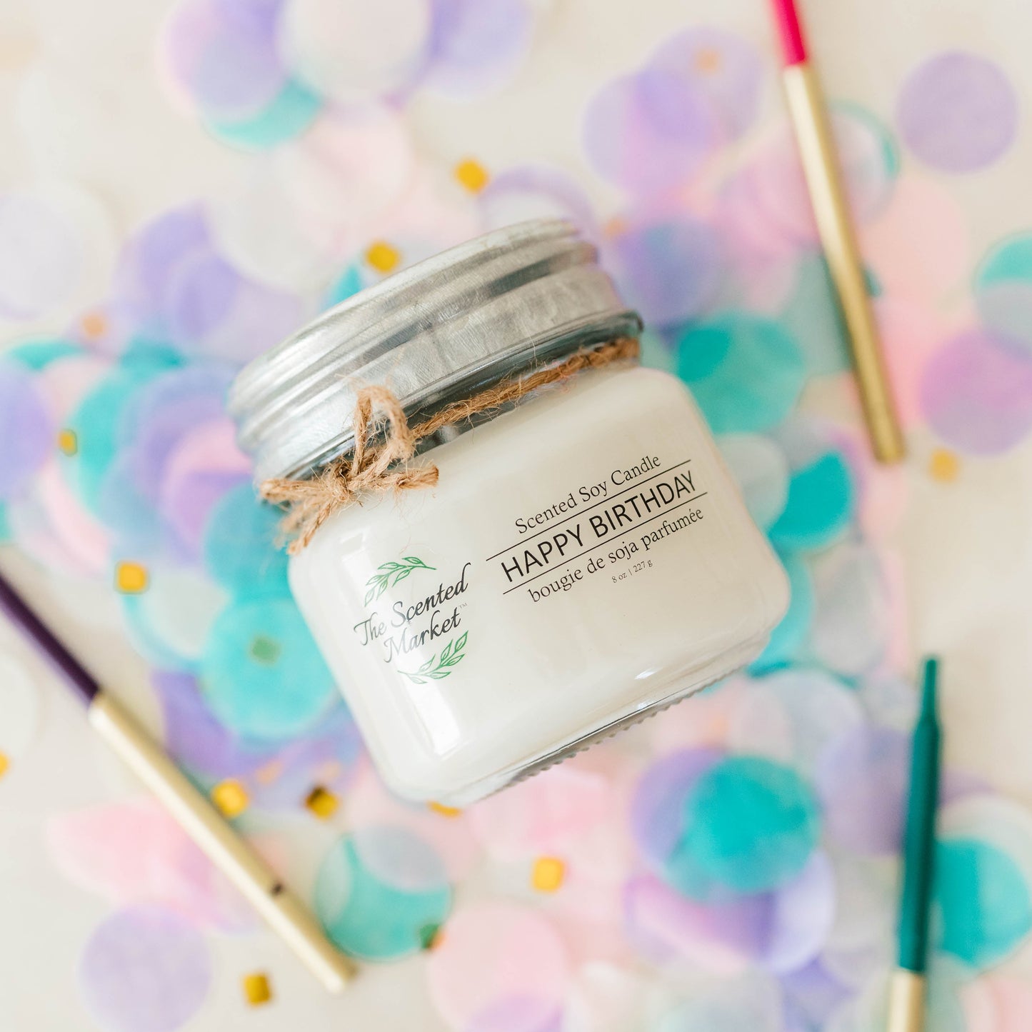 HAPPY BIRTHDAY Soy Wax Candle 8 oz