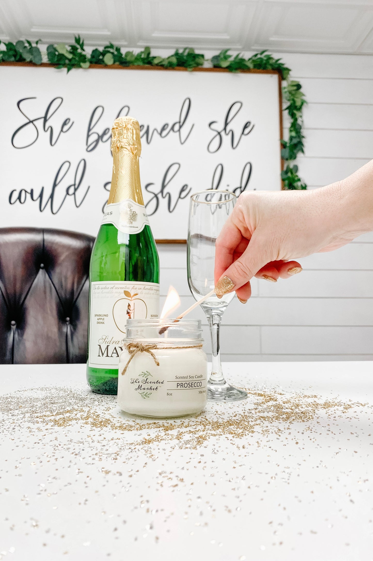 PROSECCO Soy Wax Candle - The Scented Market 