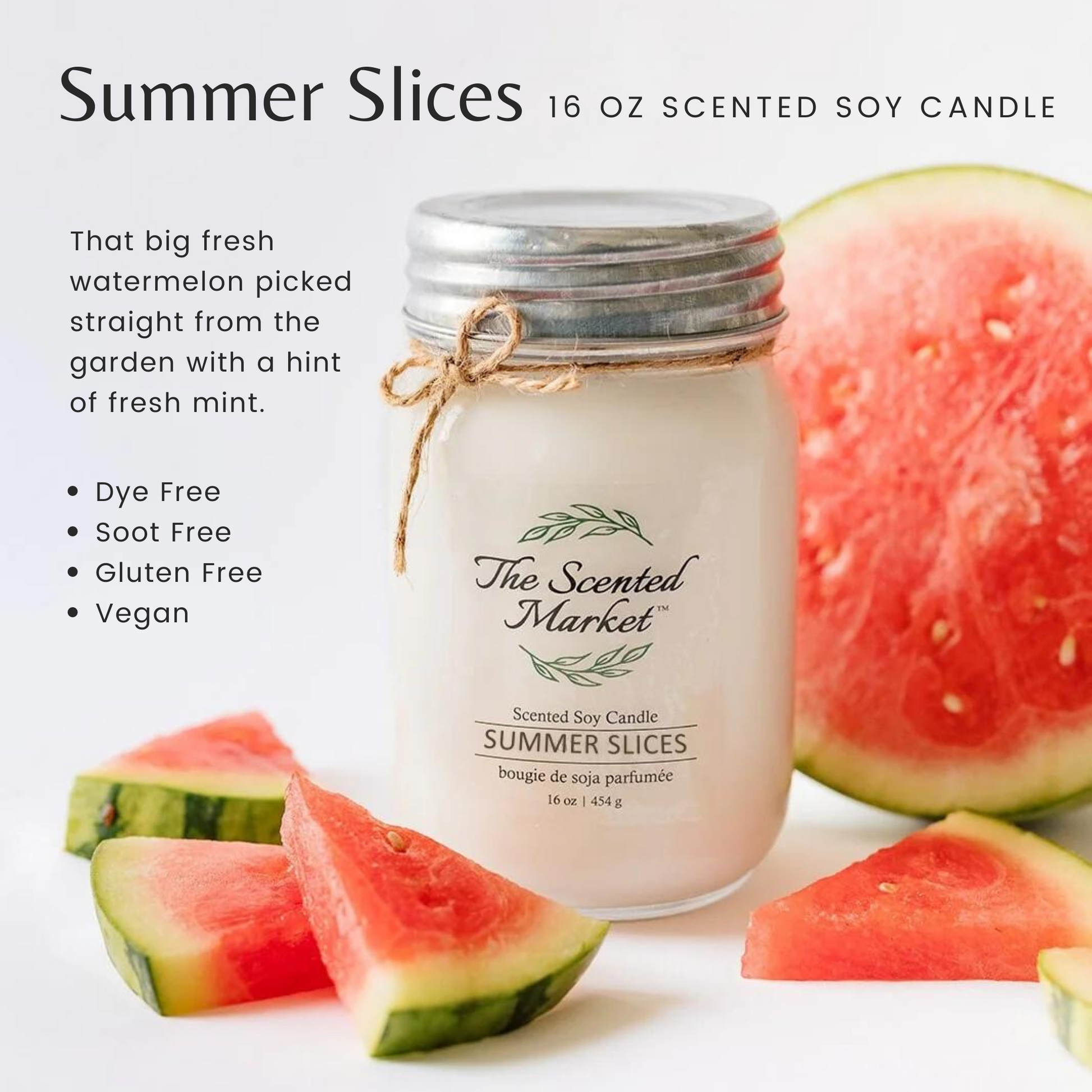 SUMMER SLICES Soy Wax Candle 16 oz - The Scented Market 